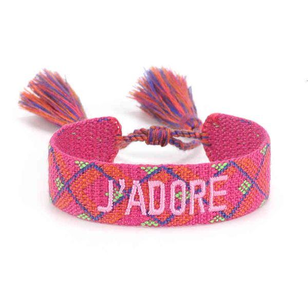 design fashion 2021 luxury jewelry bracelet personalized embroidery wrist woven wide link chain cfp2, Black
design fashion 2021 luxury jewelry bracelet personalized embroidery wrist woven wide link chain cfp2, Black