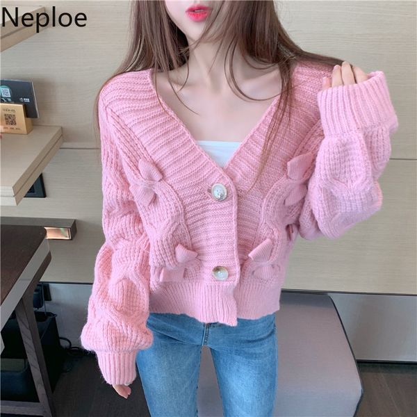 neploe sweet chic bow cardigan autumn winter clothes coat knitted cropped sweaters for women loose outwear woman 4g591 210422, White
neploe sweet chic bow cardigan autumn winter clothes coat knitted cropped sweaters for women loose outwear woman 4g591 210422, White