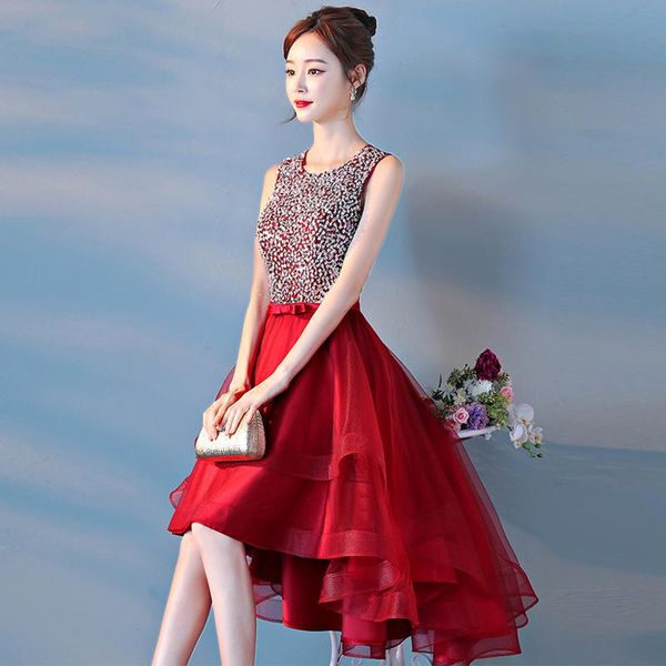 bridesmaid dress sweat wine short front long back sleeveless lady girl princess evening performance banquet party ball gown, White;pink
bridesmaid dress sweat wine short front long back sleeveless lady girl princess evening performance banquet party ball gown, White;pink