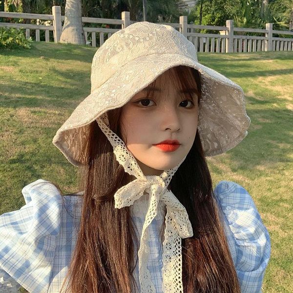 wide brim hats summer women 's fisherman hat court lace breathable retro korean princess basin ladies, Blue;gray
wide brim hats summer women 's fisherman hat court lace breathable retro korean princess basin ladies, Blue;gray