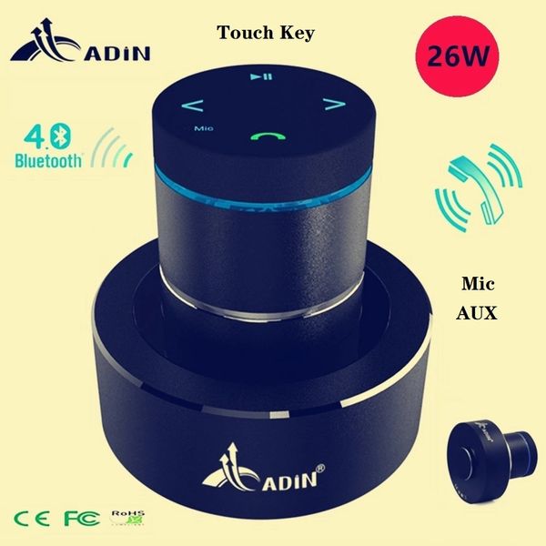 original adin 26w metal vibration bluetooth touch stereo bass wireless subwoofer mic portable music loudspeaker for telephone
original adin 26w metal vibration bluetooth touch stereo bass wireless subwoofer mic portable music loudspeaker for telephone