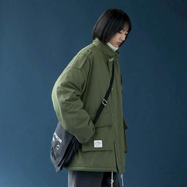 women's jackets by the winter of 2021, women's work clothes, korean loose cotton jacket, green wool and thickened veet, Black;brown
women's jackets by the winter of 2021, women's work clothes, korean loose cotton jacket, green wool and thickened veet, Black;brown