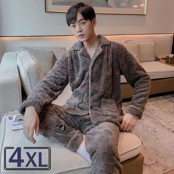 men's sleepwear warm flannel winter thick pajamas stripe long pijama autumn pyjama men coral fleece home cloth 3xl 4xl pijamas, Black;brown
men's sleepwear warm flannel winter thick pajamas stripe long pijama autumn pyjama men coral fleece home cloth 3xl 4xl pijamas, Black;brown