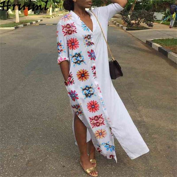 casual loose half sleeve women shirt dress v neck print irregular split maxi single button sundress beach holiday autumn 210513, Black;gray
casual loose half sleeve women shirt dress v neck print irregular split maxi single button sundress beach holiday autumn 210513, Black;gray