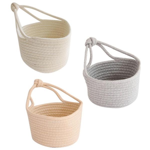 storage baskets household items cotton woven fishing basket small hanging rope box
storage baskets household items cotton woven fishing basket small hanging rope box