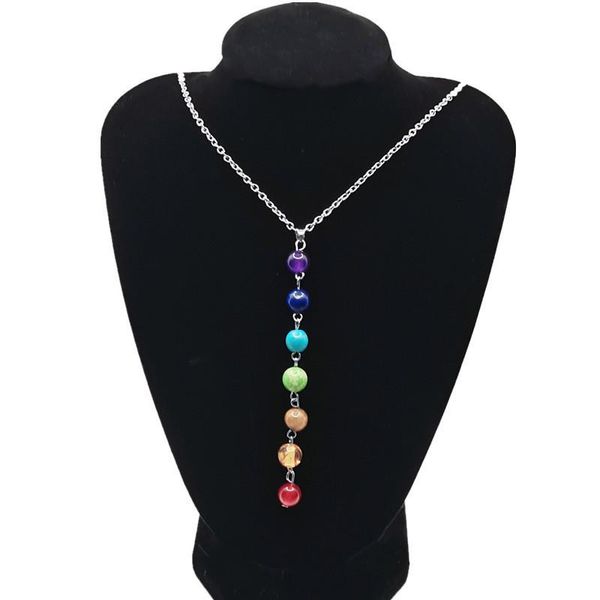 pendant necklaces multicolor lava 7 chakra healing balance beads necklace women pendants reiki spiritual yoga jewelry, Silver
pendant necklaces multicolor lava 7 chakra healing balance beads necklace women pendants reiki spiritual yoga jewelry, Silver