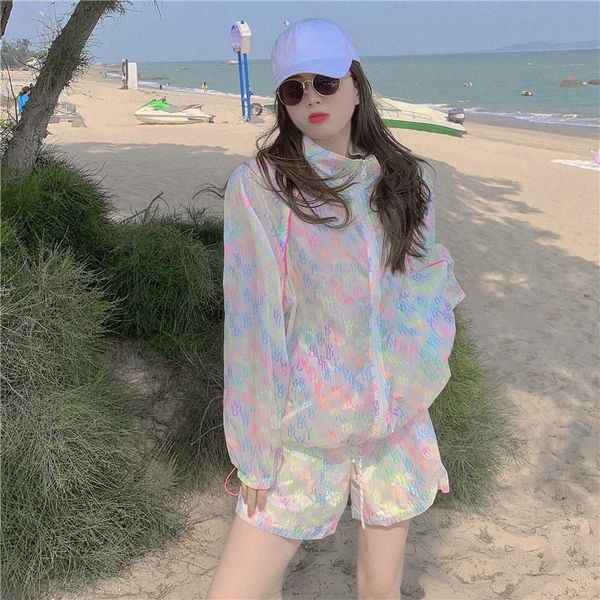 women's tracksuits casual fashion suit 2021 summer sunscreen jacket elastic waist wide leg shorts two-piece suitly, Gray
women's tracksuits casual fashion suit 2021 summer sunscreen jacket elastic waist wide leg shorts two-piece suitly, Gray