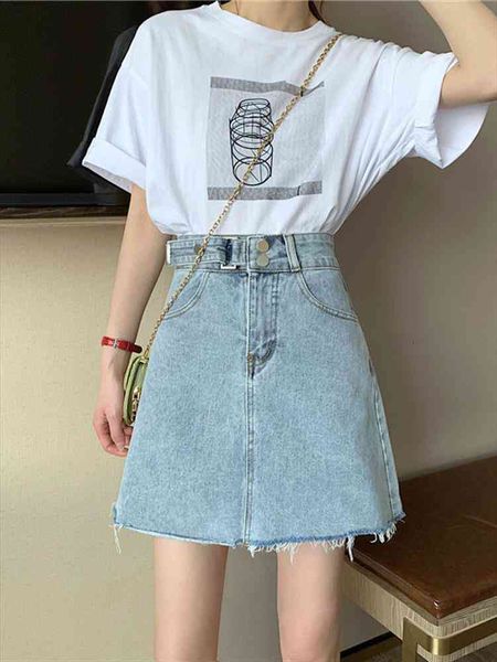 summer blue high waist womens skirts denim solid korean version of the a-line ladys short, Black
summer blue high waist womens skirts denim solid korean version of the a-line ladys short, Black