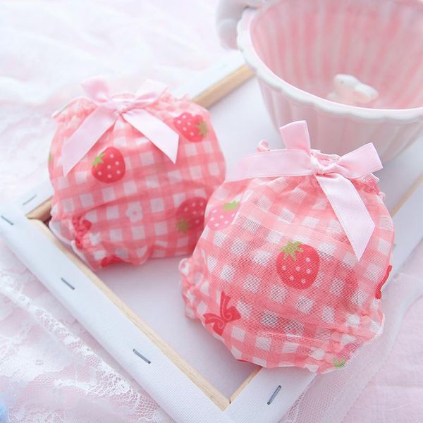 women's panties soft girl strawberry fairy mesh breathable underwear japanese student kawaii lolita lingerie femme thong, Black;pink
women's panties soft girl strawberry fairy mesh breathable underwear japanese student kawaii lolita lingerie femme thong, Black;pink