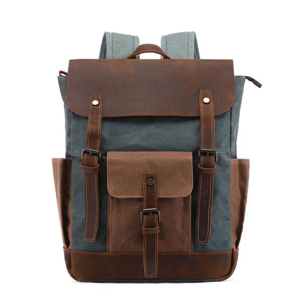 backpack nesitu highend army green coffee grey cyan crazy horse leather wax canvas 15.6'' lapwomen men travel bag m0011
backpack nesitu highend army green coffee grey cyan crazy horse leather wax canvas 15.6'' lapwomen men travel bag m0011