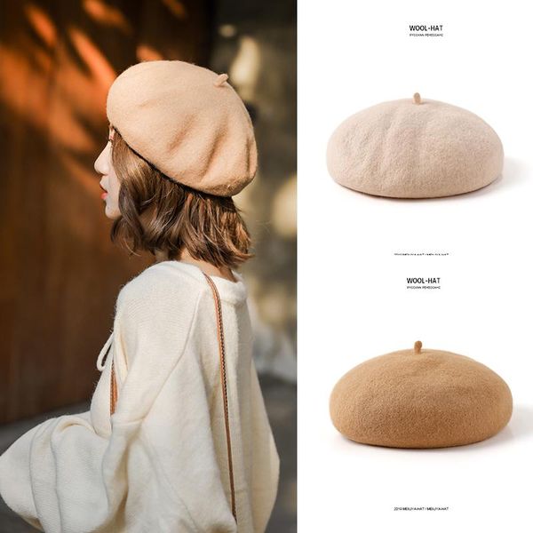 beanies autumn winter hats 100% pure wool berets french artist boina women painter bonnet vintage girls beanie female warm walking cap
beanies autumn winter hats 100% pure wool berets french artist boina women painter bonnet vintage girls beanie female warm walking cap