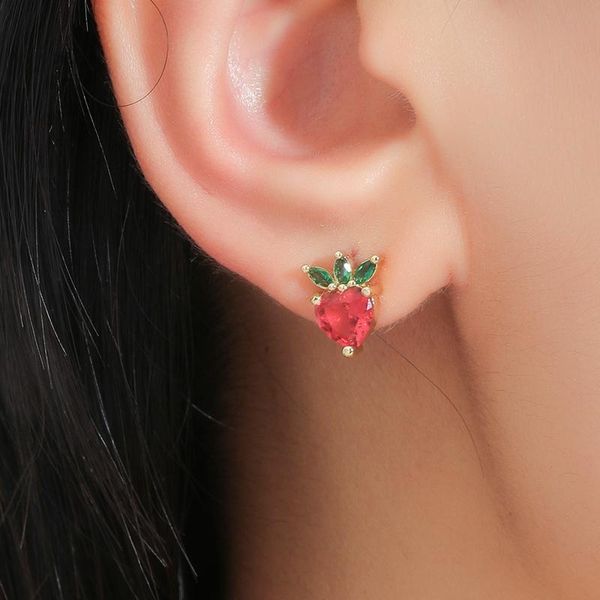 stud 2021 strawberry glossy gold earrings for women simple rhinestone earring fashion femme jewelry gift ear studs accessories, Golden;silver
stud 2021 strawberry glossy gold earrings for women simple rhinestone earring fashion femme jewelry gift ear studs accessories, Golden;silver