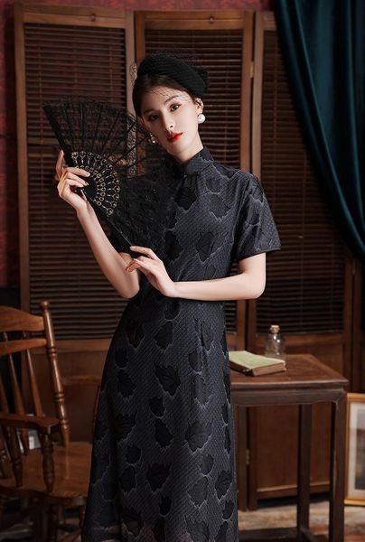 ethnic clothing chinese style short sleeve mandarin collar qipao women vintage classic black lace cheongsam vestidos plus size -3xl, Red
ethnic clothing chinese style short sleeve mandarin collar qipao women vintage classic black lace cheongsam vestidos plus size -3xl, Red
