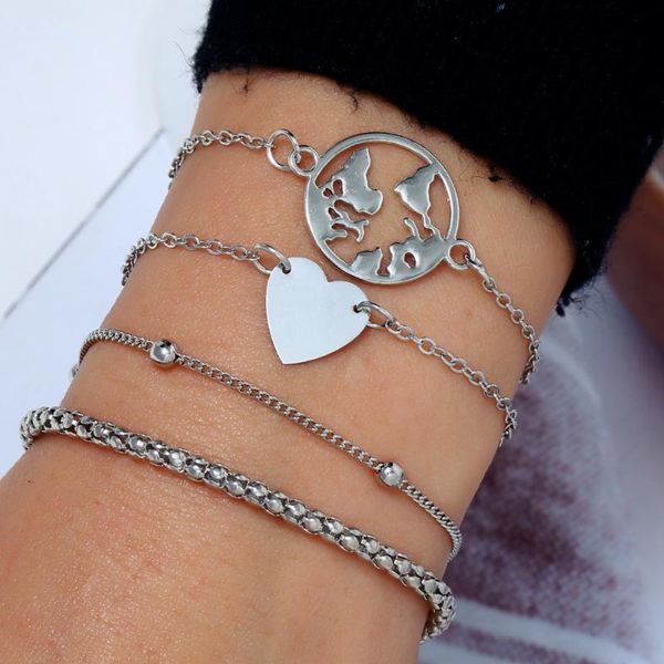 link, chain europe and the united states amazon wish personality simple love hollow short four-piece bracelet bracelets friends gift, Black
link, chain europe and the united states amazon wish personality simple love hollow short four-piece bracelet bracelets friends gift, Black