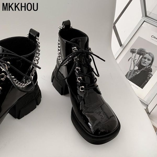 boots mkkhou fashion short women's autumn round toe comfortable inner thick heel increase street leather, Black
boots mkkhou fashion short women's autumn round toe comfortable inner thick heel increase street leather, Black