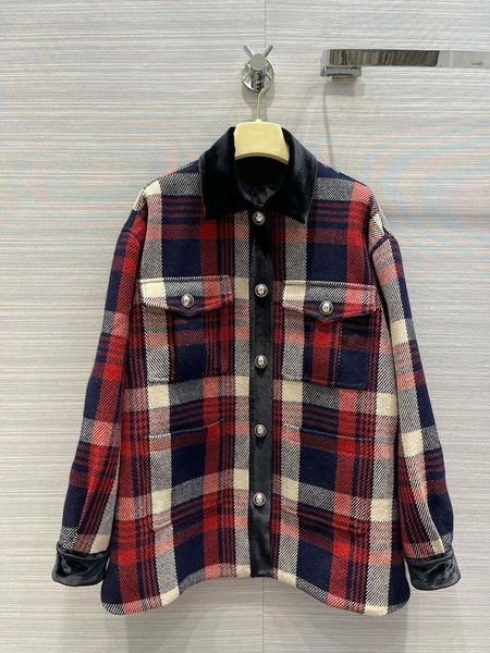 high-end famous brand womens clothing autumn and winter british college plaid four-mouth bag loose mid-length woolen out, Black
high-end famous brand womens clothing autumn and winter british college plaid four-mouth bag loose mid-length woolen out, Black