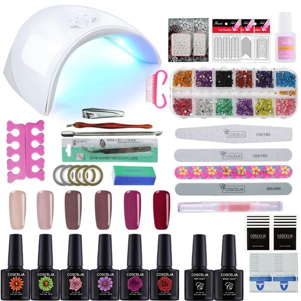 nail art kits coscelia set manicure 36w uv led lamp 6/8/10pcs polishes for salon diy soak off tools
nail art kits coscelia set manicure 36w uv led lamp 6/8/10pcs polishes for salon diy soak off tools
