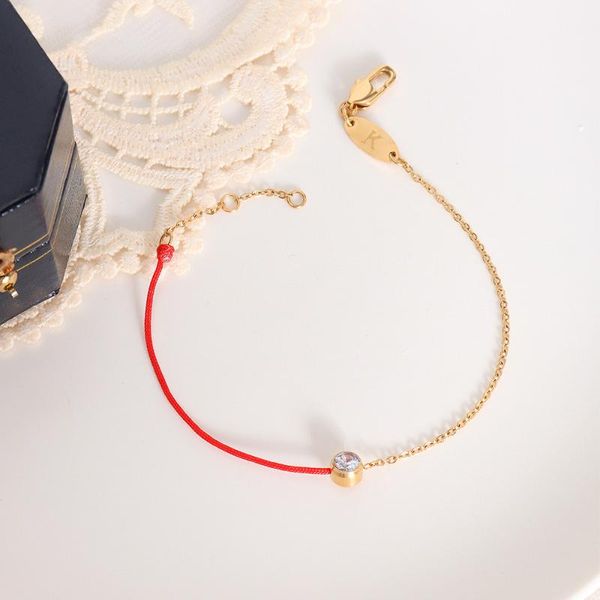 link, chain arrival gold silver color zircon crystal red line bracelet charms 316 l stainless steel jewelry woman prevent fade, Black
link, chain arrival gold silver color zircon crystal red line bracelet charms 316 l stainless steel jewelry woman prevent fade, Black