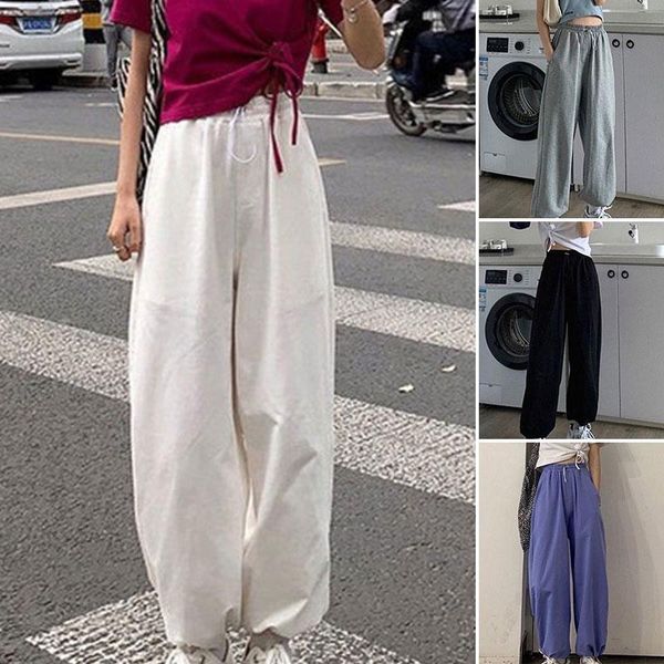 running pants 1pcs women's thin solid color loose high waist drape drawstring wide leg lantern casual sports s21, Black;blue
running pants 1pcs women's thin solid color loose high waist drape drawstring wide leg lantern casual sports s21, Black;blue