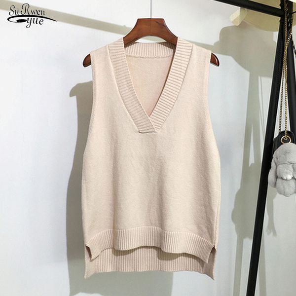 chic v-neck knitted vest women's sweater autumn and winter korean loose wild sleeveless 11810 210521, Black;white
chic v-neck knitted vest women's sweater autumn and winter korean loose wild sleeveless 11810 210521, Black;white