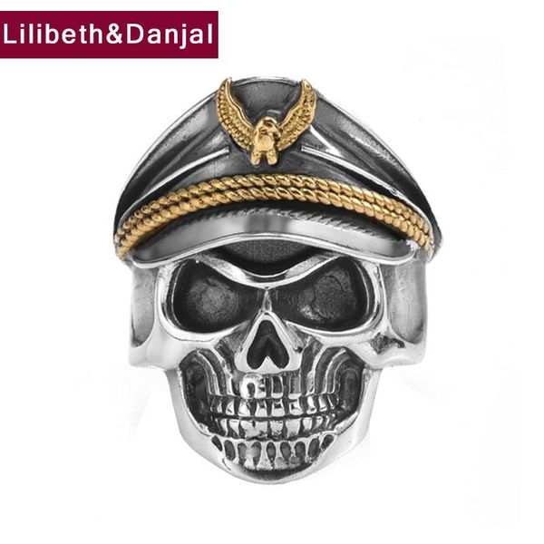 cluster rings pirate captain skull adjustable ring real 925 sterling silver fashion punk jewelry women men 2021 wholesale r36, Golden;silver
cluster rings pirate captain skull adjustable ring real 925 sterling silver fashion punk jewelry women men 2021 wholesale r36, Golden;silver