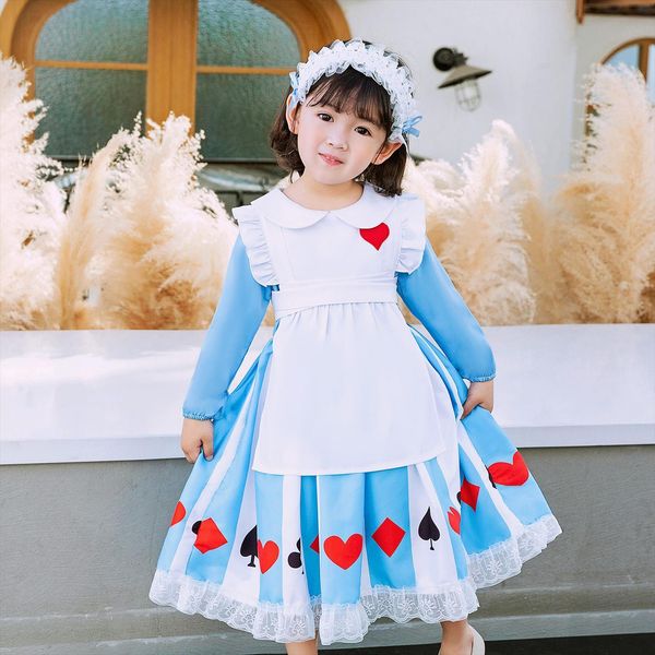 children party fancy for girls girl dress wonderland clothes carnival costume princess up art shooting, Red;yellow
children party fancy for girls girl dress wonderland clothes carnival costume princess up art shooting, Red;yellow