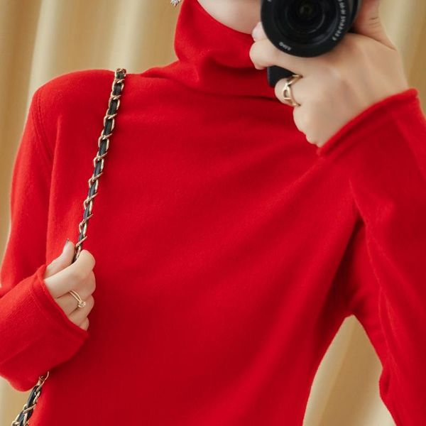 women's sweaters autumn and winter style 100% pure wool high-neck woolen sweaters, slim pullovers, plus size warmth, lightweight, White;black
women's sweaters autumn and winter style 100% pure wool high-neck woolen sweaters, slim pullovers, plus size warmth, lightweight, White;black