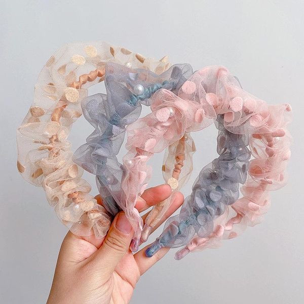 hair accessories kids polka dot veil hoop pleated mesh head buckle lovely colorful hairpins children hairclips headdress 2021 korean, Slivery;white
hair accessories kids polka dot veil hoop pleated mesh head buckle lovely colorful hairpins children hairclips headdress 2021 korean, Slivery;white