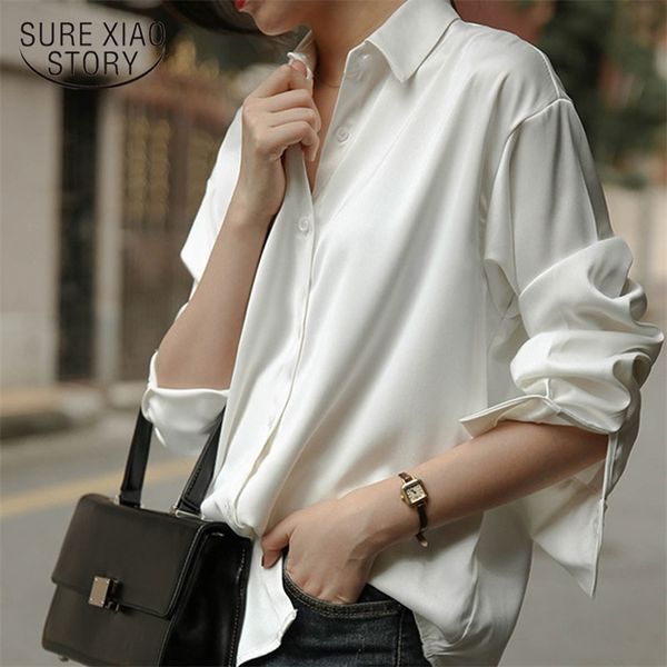 spring fashion button up satin silk shirt vintage blouse women white lady long sleeves female loose street shirts 1135 210421
spring fashion button up satin silk shirt vintage blouse women white lady long sleeves female loose street shirts 1135 210421