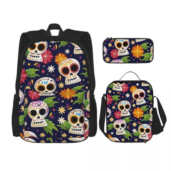backpack 3 set 2021 dia de muertos skull shoulder bags school bag mochilas student
backpack 3 set 2021 dia de muertos skull shoulder bags school bag mochilas student