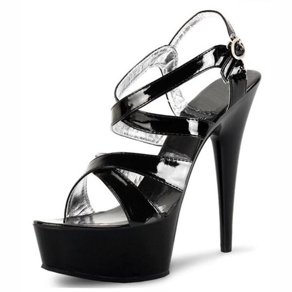 dress shoes waterproof platform women's night club hollow out sandals thin heel high 17cm performance, Black
dress shoes waterproof platform women's night club hollow out sandals thin heel high 17cm performance, Black