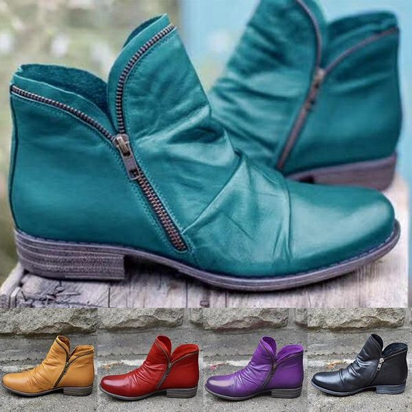 boots pu leather thick heel winter zipper female snow fashion comforable large size women shoes ankle, Black
boots pu leather thick heel winter zipper female snow fashion comforable large size women shoes ankle, Black