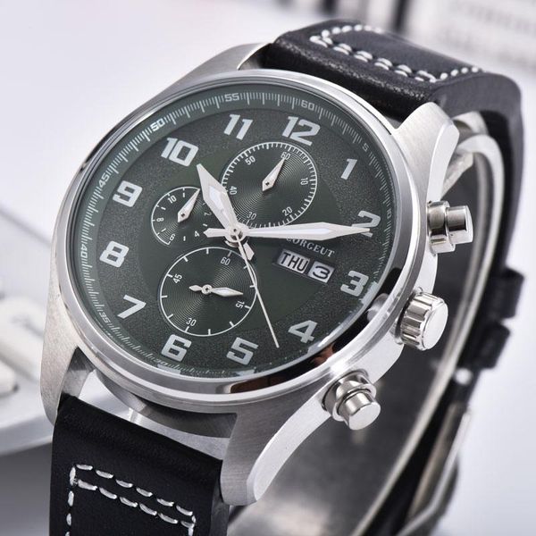 wristwatches mens quartz watch multifunction 41mm luminous hands waterproof silver stainless steel case calendar date men, Slivery;brown
wristwatches mens quartz watch multifunction 41mm luminous hands waterproof silver stainless steel case calendar date men, Slivery;brown