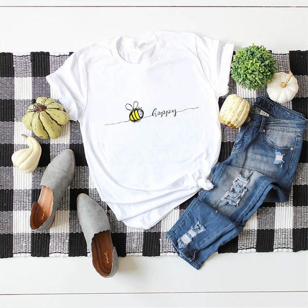 bee cartoon print summer clothes womens t shirt funny harajuku graphic women, White
bee cartoon print summer clothes womens t shirt funny harajuku graphic women, White