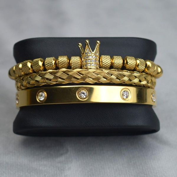bangle luxury micro pave cz crown roman royal charm men bracelets stainless steel crystals bangles couple handmade jewelry gift, Black
bangle luxury micro pave cz crown roman royal charm men bracelets stainless steel crystals bangles couple handmade jewelry gift, Black
