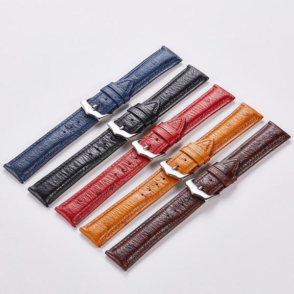 watch bands genuine leather ostrich pattern watchband 18mm 20mm 22mm retro soft strap blue black wristband quick release spring bar, Black;brown
watch bands genuine leather ostrich pattern watchband 18mm 20mm 22mm retro soft strap blue black wristband quick release spring bar, Black;brown