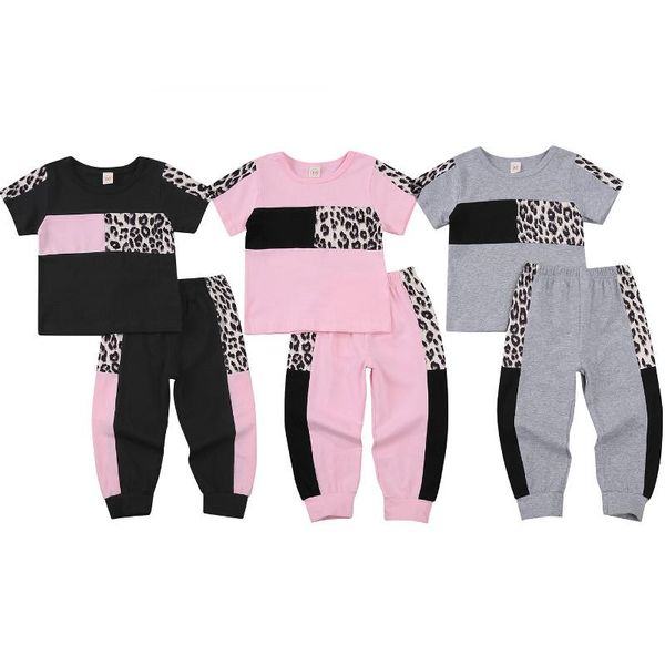 clothing sets toddler little girls pants 2pcs short sleeve leopard summer cotton tracksuit clothes, White
clothing sets toddler little girls pants 2pcs short sleeve leopard summer cotton tracksuit clothes, White