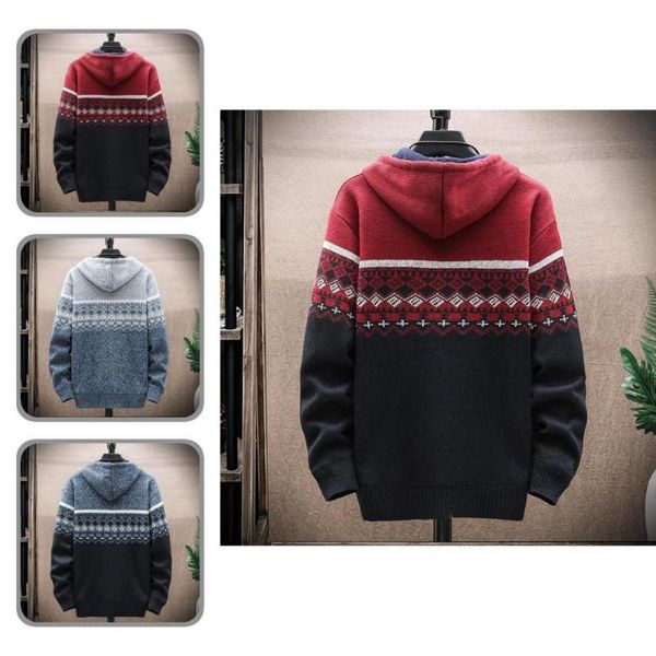 men's jackets men stylish color block vintage print knitted coat streetwear hooded thicken for vacation, Black;brown
men's jackets men stylish color block vintage print knitted coat streetwear hooded thicken for vacation, Black;brown