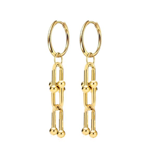 stud stainless steel u shaped chain pendant earrings for women jewelry wholesale, Golden;silver
stud stainless steel u shaped chain pendant earrings for women jewelry wholesale, Golden;silver