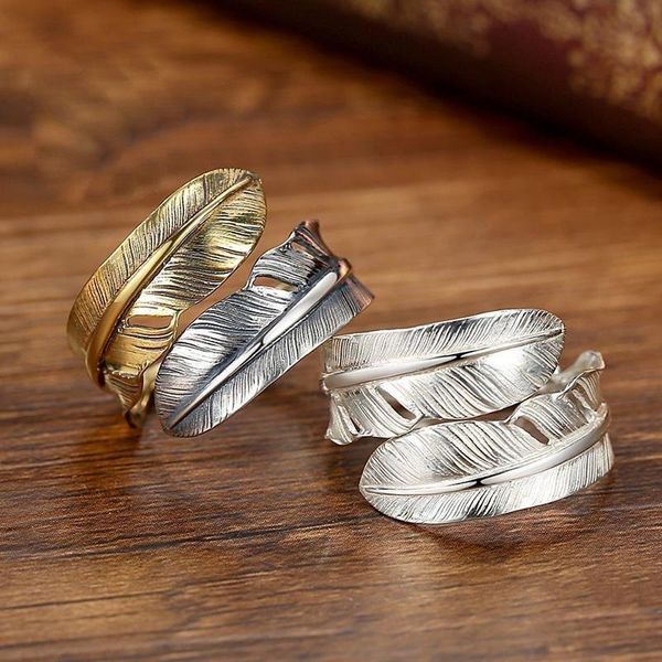 original designer craft feather opening adjustable ring charm unique thai silver gold division luxury women's brand jewelry cluster rin, Golden;silver
original designer craft feather opening adjustable ring charm unique thai silver gold division luxury women's brand jewelry cluster rin, Golden;silver