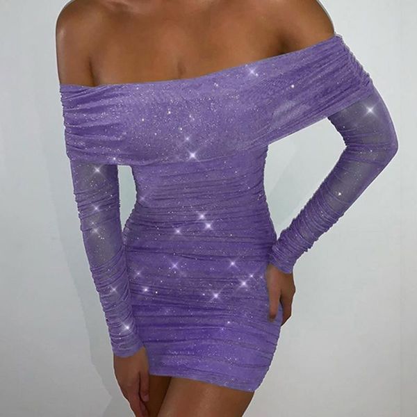 casual dresses mesh gauze off shoulder glitter dress slash neck strapless bodycon mini women party club wear sheath, Black;gray
casual dresses mesh gauze off shoulder glitter dress slash neck strapless bodycon mini women party club wear sheath, Black;gray