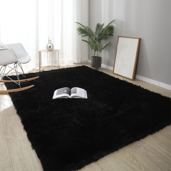 black plush shaggy carpets for living room home bedroom fluffy rug sofa coffee table floor mat study solid rugs and carpets
black plush shaggy carpets for living room home bedroom fluffy rug sofa coffee table floor mat study solid rugs and carpets