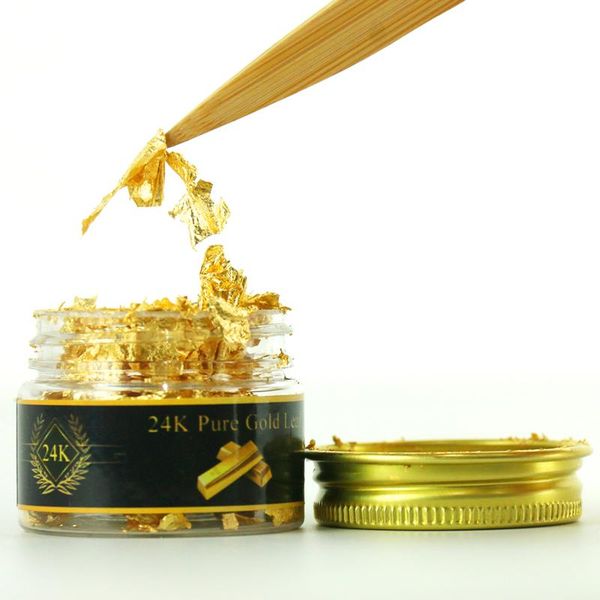 edible gold leaf flakes for cake decoration chocolate wine serum arts grade fragments foil 0.1g/bottle other and crafts
edible gold leaf flakes for cake decoration chocolate wine serum arts grade fragments foil 0.1g/bottle other and crafts