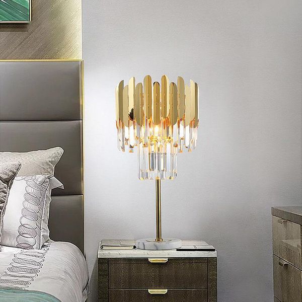 table lamps modern crystal lamp stainless steel gold luxury living room decoration bedroom bedside
table lamps modern crystal lamp stainless steel gold luxury living room decoration bedroom bedside