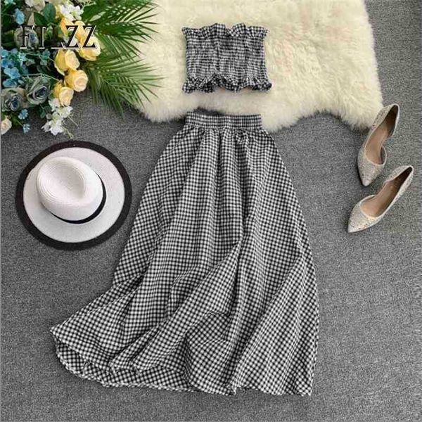 korean summer two piece outfit women sleeveless tank + high-waist slim long skirt plaid 2 pcs sets woman fashion suit 210525, White
korean summer two piece outfit women sleeveless tank + high-waist slim long skirt plaid 2 pcs sets woman fashion suit 210525, White