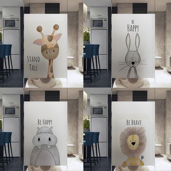 window stickers cartoon lion elephant deer film stained glass transfer shower door no glue
window stickers cartoon lion elephant deer film stained glass transfer shower door no glue