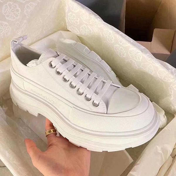 mq white canvas shoes women's thick soled small 2021 autumn heightening board shoes black and dad