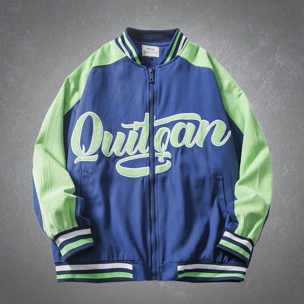 men's jackets fashion bomber baseball jacket mens casual letter embroidery patchwork loose cotton zipper harajuku autumn couples coats, Black;brown
men's jackets fashion bomber baseball jacket mens casual letter embroidery patchwork loose cotton zipper harajuku autumn couples coats, Black;brown