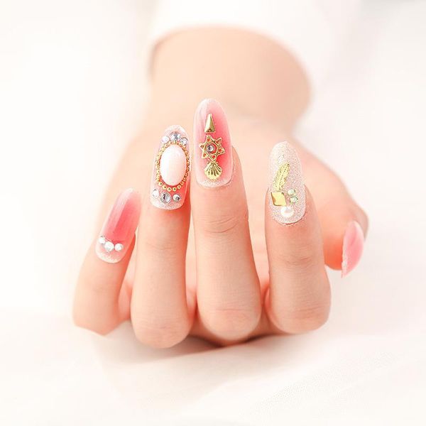 24pcs/box mid-length fake nail with glue fashionable carving printing diamond encrusted long finished manicure sequins tips1, Red;gold
24pcs/box mid-length fake nail with glue fashionable carving printing diamond encrusted long finished manicure sequins tips1, Red;gold