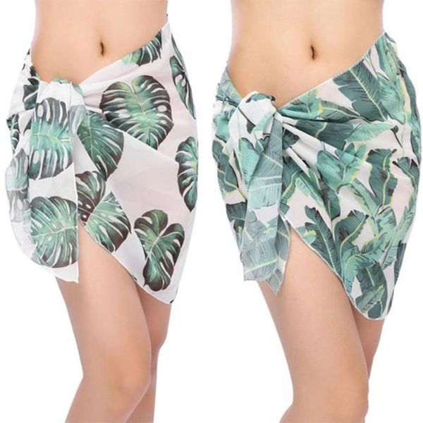 summer bikini beach towel women's digital tree leves print chiffon scarf skirt cover-ups swimwear, White;black
summer bikini beach towel women's digital tree leves print chiffon scarf skirt cover-ups swimwear, White;black